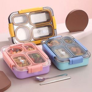 304 Stainless Steel Compartments Sealed <b>Lunch</b> <b>Box</b> Student <b>Lunch</b> <b>Box</b> Large Capacity with Spoons and Chopsticks - Product Image 5