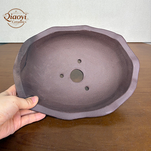 <span class=keywords><strong>Pot</strong></span> à Bonsaï Écologique <span class=keywords><strong>en</strong></span> Argile Violette de Yixing, Capacité 0,5L, Non Revêtu, Design Rustique Irrégulier Élégant pour Usage Intérieur/Extérieur - Product Image 5