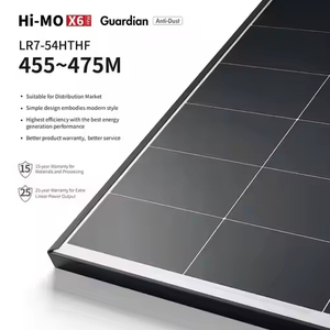 Panneaux solaires Hi-MO LR7-54HTHF-460M Haute Efficacité 20,4% Technologie Demi-Cellules 182mm Aluminium Anodisé IP68 LR7-54HTHF-460M 460W - Product Image 1