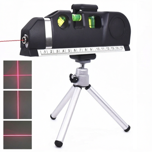 Nivel Láser 4 en 1 Preciso y Multiusos con Trípode, Proyecta Rayos de Luz Horizontales/Verticales y Mide con Cinta Métrica ETOPOO - Product Image 1