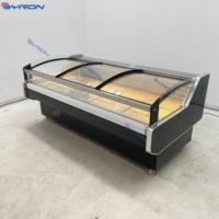 Réfrigérateur de présentation pour supermarché, refroidisseur commercial, vitrine réfrigérée pour viande, armoire réfrigérée pour viande et poisson