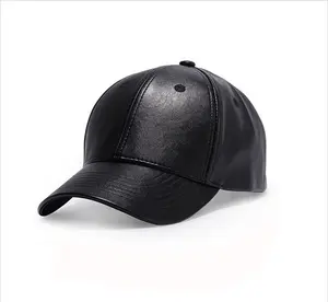 PU皮革棒球帽冬季帽可调式快速扣帽子男子女子运动帽子高尔夫健身房跑步钓鱼户外帽