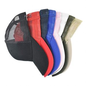 หมวกทรูเกอร์ตาข่ายหมวกไม่มีเส้นใยโพลีเอสเตอร์6แผงออกแบบโลโก้ได้ตามต้องการ - Product Image 1