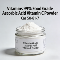 Poudre Cas 50-81-7 de vitamine C d'acide ascorbique de catégorie comestible des vitamines 99%