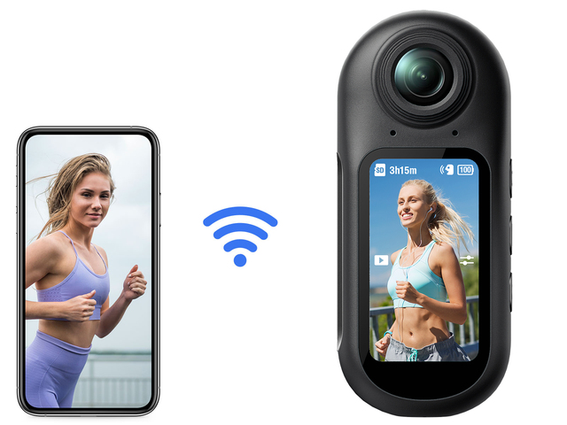 4K 30fps POV EIS Wearable Small 170 Degrees 2.4G WIFI 38g Vlogging Professional Mini Pocket Thumb Size Camera