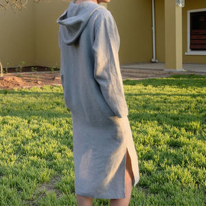 Verano paquistaní Hijab vestido India Kaftan islámico Lino Cafan vestidos musulmán Thobe - Product Image 5