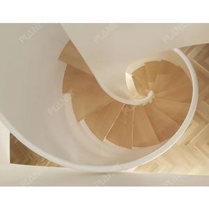 <span class=keywords><strong>Escalier</strong></span> en colimaçon blanc gain de place |   Escaliers en acier et bois pour petits espaces - Product Image 3