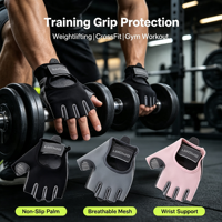 Gants de fitness respirants et antidérapants avec absorption des chocs et résistance à l'usure pour la musculation, l'haltérophilie et les entraînements en salle de sport