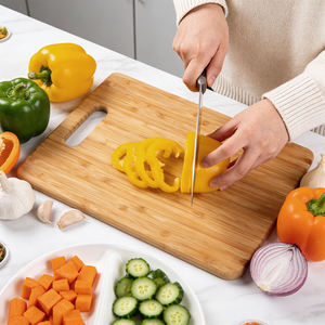 Tabla de Cortar de Bambú Natural Antibacteriana al 99.9%, 3 Piezas con Orificio para Colgar, para Uso en la Cocina del Hogar - Product Image 4