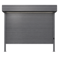Porte à enroulement en acier de qualité professionnelle, coupe-vent, isolation personnalisable en option pour centre commercial, atelier