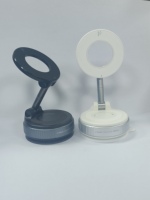 Vente chaude 360 Rotation Noir Magnétique Support De Téléphone De Voiture Flexible Vide Magnétique Support De Téléphone Portable pour Bureau Et Voiture