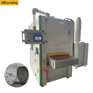 Touch Screen Operation Stainless Steel Wide Belt Deburing And Polishing Machine For Small Pieces