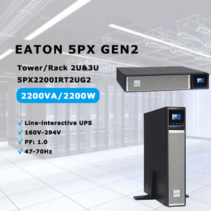 <span class=keywords><strong>EATON</strong></span> 5PX Gen2 5PX2200IRT2UG2 2200VA 2200W Rack 2U UPS Fuente de alimentación ininterrumpida - Product Image 1