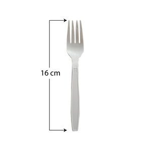 500 set di posate CPLA compostabili 16cm biodegradabile usa e getta forchetta cucchiaio con tovagliolo resistente - Product Image 2