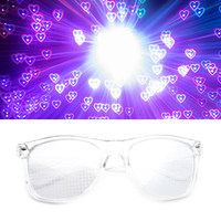 Ultimate Diffraction Glasses 3D Prism Rainbow Effect - Great Edm Concert Party and Rave Accessoire