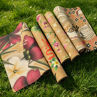 Tapete de Yoga Ecológico de Corcho y Caucho Natural, Antideslizante, Impresión Personalizada, 183x68cm, 4mm de Grosor, Modelo Ywpu, Logotipo Personalizado