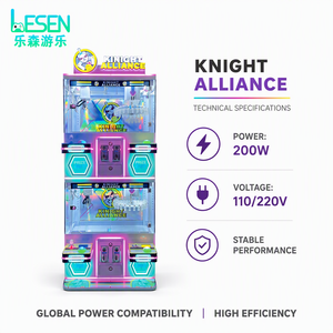 Máquina de Grúa de Premios de Doble Capa de Alta Calidad para 4 Jugadores, Operada con Monedas, para Entretenimiento, Modelo Knight Alliance, 1 Año de Garantía - Product Image 3