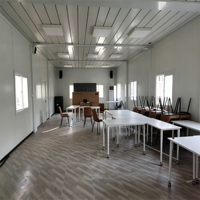 Nouveau Bâtiment Moderne Standard Respirant à Structure en Acier, Conteneur Carré, Double Couche, pour Dortoir, Bureau et Abri de Voiture