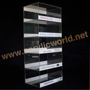 Présentoir d'accessoires de comptoir personnalisé de bonne qualité/présentoir de chargeur de câble USB présentoir en acrylique - Product Image 1
