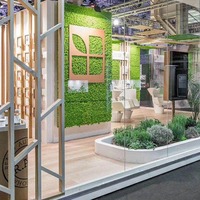 Mur végétal artificiel en mousse persistante, décoration paysagère, accessoires faits à la main, matériaux floraux, fleurs séchées et stabilisées, Chine