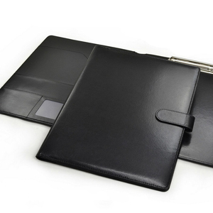Promotional Custom LOGO A4 Leather Portfolio <strong>File</strong> Folder Portfolio Binder Document Organizer Business Card Holder Writing <strong>Pad</strong> - Product Image 6