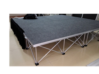 Scène mobile pliable pour concert de danse, plateforme de scène avec bordure pour défilé de mode