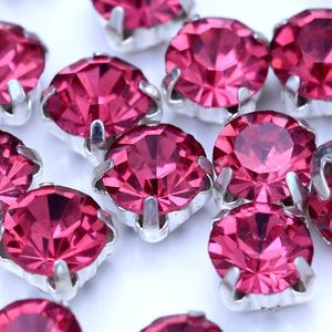 Oleeya Strass en verre de luxe, taille ronde, à coudre, avec griffe, pour robes de soirée - Product Image 4