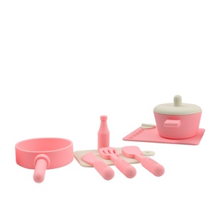 Chaînes anti-chute en silicone 100 % alimentaire pour bébé, cadeaux éducatifs de dessin animé, ensemble de jeu de cuisine d'imitation - Product Image 5