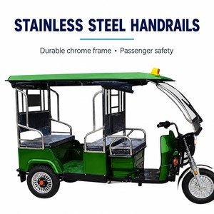 E-Rickshaw Eléctrico Tuk Tuk de 3 <span class=keywords><strong>Ruedas</strong></span>, 1500W, Capacidad de 370KG, 4 Asientos para Pasajeros, Precio de Fábrica, Exportación - Product Image 4