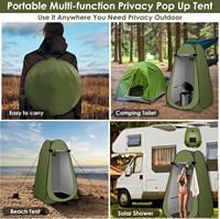 Kit de Douche Solaire Portable pour Camping, Tente de Douche Instantanée, Abri d'Intimité pour Camping et Glamping en Extérieur, Tente de Salle de Bain de Camp