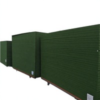Panneaux de plafond et de mur pour salle de sport et hôtel, certifiés, 9 mm, 12 mm, NRC élevé, modernes, vert foncé, ignifuges, insonorisants