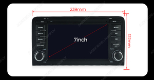 Navifly mới nhất hệ thống <span class=keywords><strong>Android</strong></span> 1024*600 màn hình cảm ứng 4 lõi hệ thống định vị xe cho 7inch Audi A3 hỗ trợ phía sau máy ảnh - Product Image 5