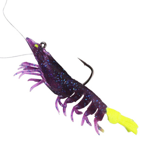 Attrezzatura da pesca all'ingrosso esca 9cm 12g branzino muschiato gambero luminoso in plastica morbida gamberetti da pesca in acqua salata - Product Image 4