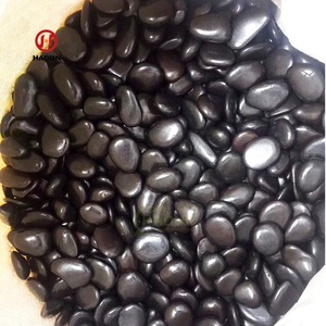 Tự nhiên màu đen <span class=keywords><strong>Cobble</strong></span> đánh bóng bình thường Lớp bên ngoài vườn cảnh quan lát Máy đánh bóng trắng Loose Pebble đá - Product Image 2