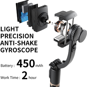 Q08 Selfie Stick Trípode oculto 360 Rotación Gimbal Estabilizador Control remoto Single Axis Gimbal Video para <span class=keywords><strong>TikTok</strong></span> Phone Mobile - Product Image 3