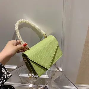 Sac à main en cuir Pu pour femmes, 2020, sac à poignée supérieure en perle, usine chinoise, pour dames