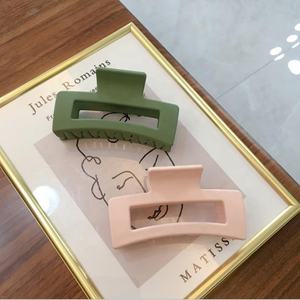 مشابك شعر كبيرة الحجم على طراز INS من أركير <span class=keywords><strong>2026</strong></span>، مشابك شعر مستطيلة مجوفة من الأكريليك المطفي، رائجة البيع بالجملة - Product Image 4