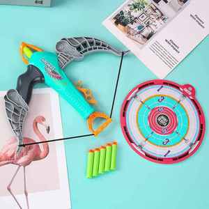 Kit <span class=keywords><strong>Arc</strong></span> et Flèches pour Enfants, Ensemble de Tir à l'<span class=keywords><strong>Arc</strong></span> de Chasse <span class=keywords><strong>avec</strong></span> 5 Fléchettes en Mousse et <span class=keywords><strong>Ventouse</strong></span>, Jeu de Cible pour Pratique de Tir en Intérieur et Extérieur - Product Image 2