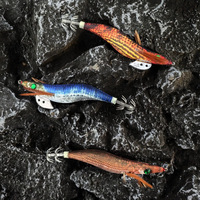 Raylor Oem 2.5 #   3 #   3.5 #   Longue pêcheurie longue portée en eau salée avec leurres de pêche en plastique phosphorescents en forme de pieuvre, type Egi, pour la pêche au calamar