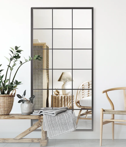<span class=keywords><strong>Espejo</strong></span> de Pared Decorativo Rectangular de Metal y Madera, Color Negro y Dorado, Moderno, Personalizado al por Mayor, Fábrica BSCI, para Hotel - Product Image 2