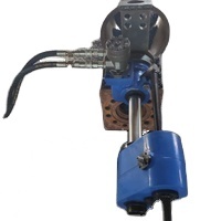 Machine de perçage hydraulique pour le trou de la base de grue et le trou de la roue de rotation