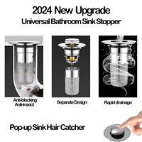 Tapón de desagüe universal moderno desechable para lavabos, baños, duchas y fregaderos de hotel
