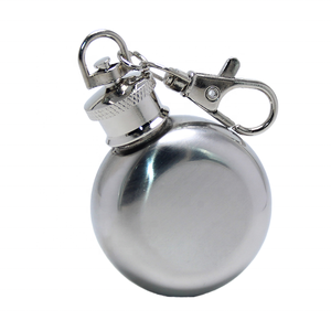 ขวดเหล้าขนาดเล็ก1ออนซ์ทำจากโลหะขนาดเล็ก<span class=keywords><strong>พก</strong></span><span class=keywords><strong>พา</strong></span>ได้พวงกุญแจของขวัญกลางแจ้งดีไซน์เรียบง่าย - Product Image 5