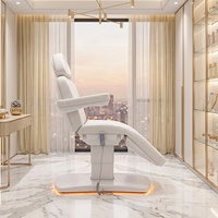 Table de massage et de soin esthétique moderne de luxe personnalisable en acier inoxydable pour salon de beauté et spa
