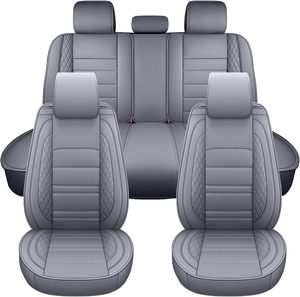 Juego completo de fundas universales de cuero de PVC para asiento de coche con cojín para asiento de coche Accesorio interior Premium - Product Image 1
