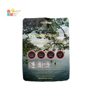 Vente en gros Emballage refermable avec impression personnalisée Sac en mylar anti-odeur avec fermeture à glissière 3.5G/7G <span class=keywords><strong>Pochette</strong></span> debout pour collation avec zip-lock - Product Image 3