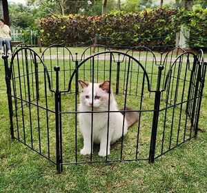 Buitentuin Metalen Tuin Rand Hek Paneel Geen Grave Dier Barrière Voor Hond & Konijn Decoratieve Tuin Trellis - Product Image 4