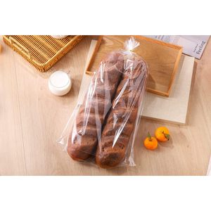 11 sacs à pain français de 18 pouces, 100 sacs en plastique transparent pour baguettes longues avec attaches torsadées offertes, micro-perforés - Product Image 6