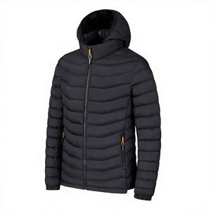 Veste coupe-vent matelassée pour homme en gros ODM OEM, automne, capuche, rembourrage en coton, fourrure de renard, décontractée, haute qualité - Product Image 4