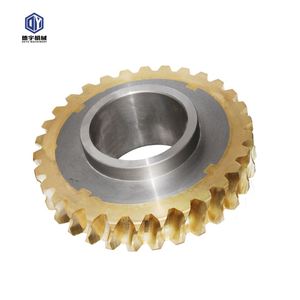 เฟืองตัวหนอนทองเหลืองเฟืองที่มีความแม่นยำสำหรับตัวลดความเร็ว - Product Image 3